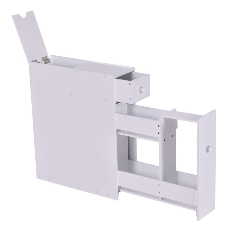 Kompaktiška nišinė spintelė su stalčiumi (Balta)