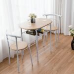 Kompaktiškas minimalistinio dizaino valgomojo komplektas (Natūrali)