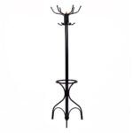 Metalinė pastatoma drabužių kabykla su 12 kabliukų (Juoda)