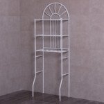 3 lygių vonios lentyna virš tualeto (Balta)