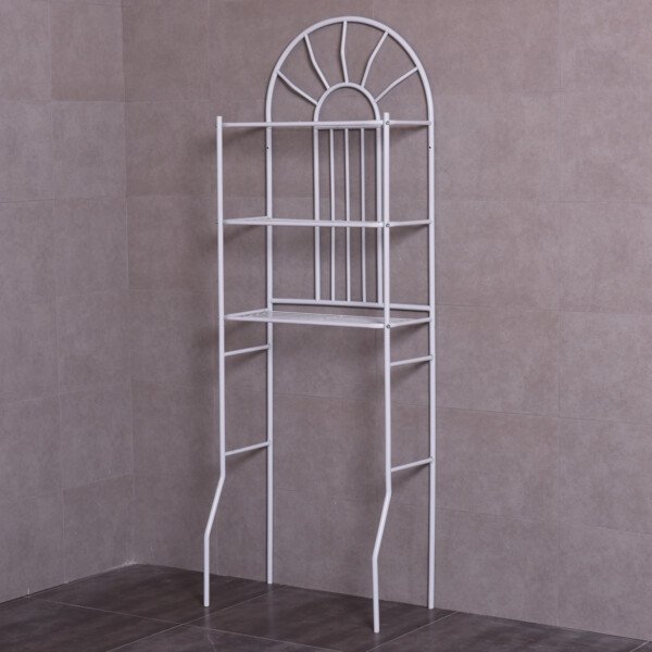 3 lygių vonios lentyna virš tualeto (Balta)