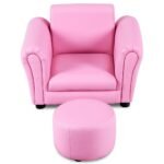 Vaikiška sofa su pakojà (Rožinė)