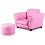 Vaikiška sofa su pakojà (Rožinė)
