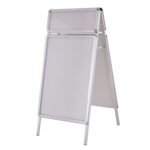 A1 formato aliumininis reklaminis stendas su viršutine lenta (Balta)