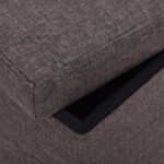 Daugiafunkcinis sulankstomas pufas su daiktadėže (Ruda)