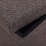 Daugiafunkcis sulankstomas pufas su daiktadėže (Smėlio spalvos)