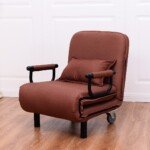 3-in-1 sulankstoma sofa-lova ratukais (Ruda)