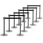 Absoliutas Eismo Juostų Atitvarų Rinkinys su Įtraukiamais Diržais (Juoda ir sidabrinė)