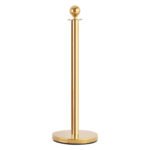 4 vnt. asmenų srauto valdymo stulpeliai su 2 virvėmis (Auksinė)