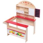 Medinis vaikų žaidimo prekybos kioskas (Medžio)