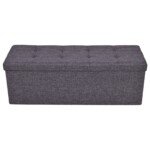 Sėdimasis pufas-suoliukas su daiktadėže (Pilka)