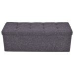 Suoliukas-daiktadėžė 110 x 38 x 38 cm (Šviesiai pilka)