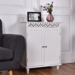 Vonios ir daugiafunkcinė spintelė su daiktadėže (Balta)