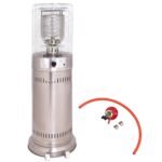 Lauko dujinis šildytuvas su nerūdijančio plieno apdaila (Sidabrinė)