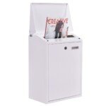 Sieninė pašto dėžutė su vardų lentele (Balta)