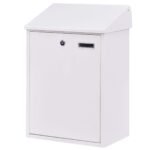 Sieninė pašto dėžutė su vardų lentele (Balta)