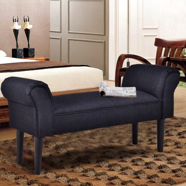 Daugiafunkcinis minkštas suoliukas (Juoda)