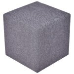 Lininis daugiafunkcis pufas-kubas (Pilka)