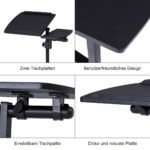 Mobilus reguliuojamo aukščio nešiojamojo kompiuterio staliukas (Juoda)