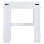 Vonios kambario spintelė virš tualeto su reguliuojamomis lentynomis (Balta)