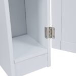 Vonios kambario spintelė virš tualeto su reguliuojamomis lentynomis (Balta)