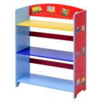 Vaikiška lentyna knygoms ir žaislams su trimis skyriais (Įvairiaspalvė)