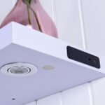 Sieninė lentyna su reguliuojamu LED apšvietimu (Balta)