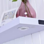 Sieninė lentyna su reguliuojamu LED apšvietimu (Balta)