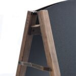 Dvipusis reklaminis kreidinis pušinis stovas (Juoda)