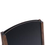 Dvipusė sulankstoma medinė reklaminė lenta (Juoda)