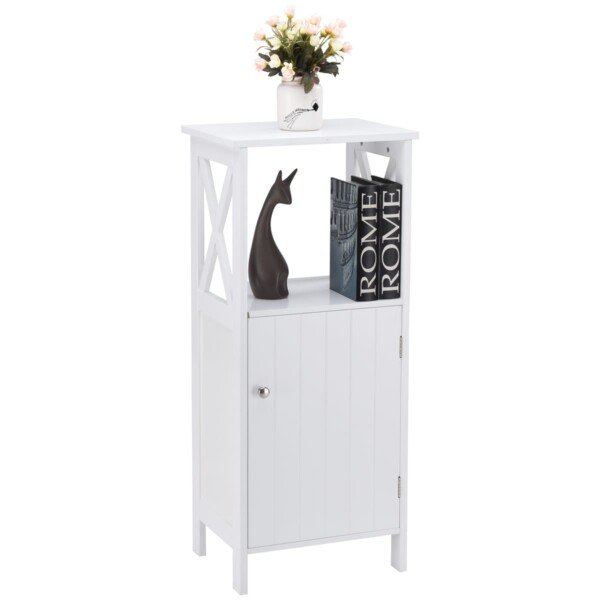 Universali vonios spintelė su reguliuojama lentyna (Balta)