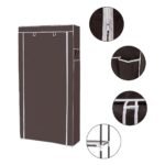 Modulinė spintelė su 10 lentynų batams ir daiktams (Kavos ruda)