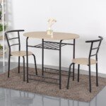 Kompaktiškas modernus 3 dalių bistro komplektas (Natūrali)