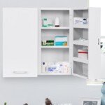 Rakinama medicinos spintelė pirmajai pagalbai (Balta)