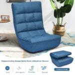 Reguliuojamas sulankstomas sėdmaišis su atlošu (Mėlyna)