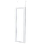 Pakabinama papuošalų spintelė su veidrodžiu (Balta)