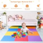 Daugiafunkcė 12 EVA putplasčio detalių vaikų žaidimų aikštelės mozaika (Spalvota)