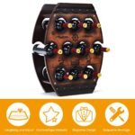 10 butelių medinis vyno stovas (Ruda)