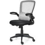 Ergonomiška biuro kėdė su juosmens atramos ir masažo funkcija (Pilka)