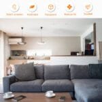 Kampinė sofa su pufu ir atrama kojoms (Tamsiai pilka)