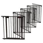 Daugiafunkcis apsauginis 8 segmentų barjeras-aptvaras gyvūnams (Juoda)