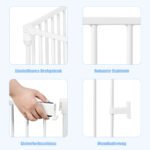 Modulinis maniežas su 8 elementais ir apsaugos varteliais (Balta)