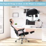 Ergonomiška biuro kėdė su nugaros atrama (Juoda)