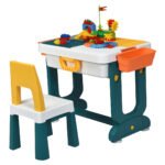 Vaikiškas 5-in-1 aktyvumo staliukas su sandėliavimo vieta (Spalvotas)