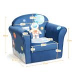 Vaikiška kėdutė su astronautų motyvais (Mėlyna)