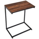 Stalviršis iš MDF su PVC danga ir metaliniu rėmu 55x35x65 cm (Ruda)