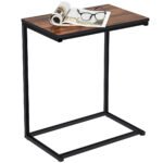 Stalviršis iš MDF su PVC danga ir metaliniu rėmu 55x35x65 cm (Ruda)