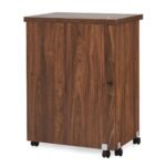 Sulankstomas siuvimo stalas su ratukais (Ruda)