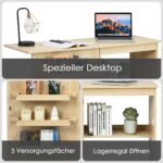 Sulankstomas stalelis siuvimo reikmenims ir darbui (Šviesus riešutas)