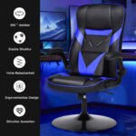 Ergonomiška žaidimų ir biuro kėdė su reguliuojamu aukščiu (Mėlyna)